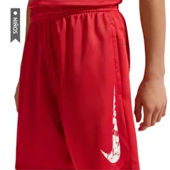 NIKE - Pantaloneta Trophy23 Niño-Rojo
