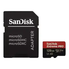 SANDISK - Microsdxc Extreme Pro De 128gb Con Adaptador SD