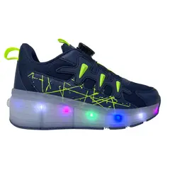 PRICE SHOES - Tenis Patin con Luces para Niños 944MIGUELANGELBEIGE