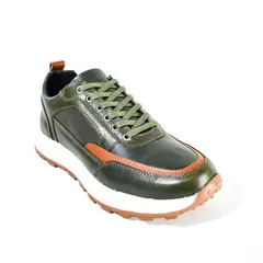 SKY WALK - Price Shoes Informales Casual Cuero Hombre 663111106VERDE