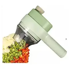 GENERICO - Cortador Eléctrico De Verduras 4 En 1 Multifuncional Pica, Tritura, Lava y Procesa Alimentos