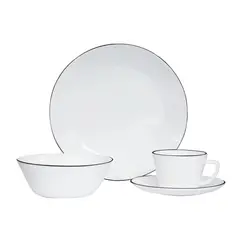 OSTER - Vajilla Vitroceramica Borde Negro HOME ELEMENTS