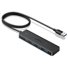 UGREEN - Adaptador USB 3.0 HUB 4 En 1 Multi Puertos 5 Gbps Cable 1m