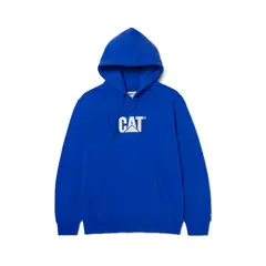CAT - Buzo Hombre Fleece Logo Pull Azul