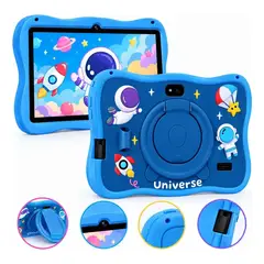 SWISSHOME - Tablet Niños Educativa Funda Protector Soporte 128gb 4gb