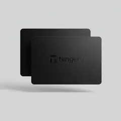 GENERICO - Tangem Wallet Classic Negra Set 2 Tarjetas Billetera Fría Hardware Wallet NFC Con Respaldo
