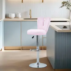 SEDECASA - Silla Bar Butaco Tela Ovejera Giratoria Barra Cocina Refgiro Giro Lila