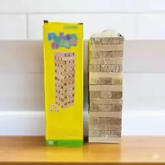 GENERICO - Jenga Caja Amarilla Figuras En Números Grande