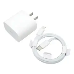 GENERICO - Cargador 35w Carga Rápida + cable 1m C a C Compatible Para iPhone 15 16 17 Pro Max IPAD