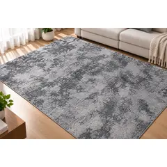 GENERICO - Tapete Alfombra Decorativa 150 x 100 cm Suave para Sala, Habitación y Hogar-GRIS