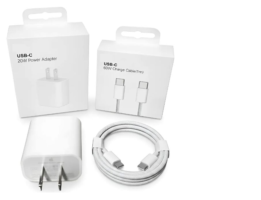 Cubo Cargador 20w Carga Rápida + cable 1m C a C Compatible Para iPhone 15 /16 /17 /18 Pro Max