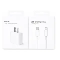 GENERICO - Cubo Cargador 20w Carga Rápida + cable 1m C a Lightning Compatible Para iPhone 9 /10 /11 /12 /13 /14