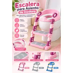 GENERICO - Escalera Entrenadora para Inodoro Infantil con Asiento Reductor, 2 Peldaños Antideslizantes