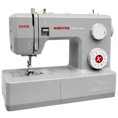 KINGTER - Máquina De Coser Familiar S4350 Heavy Duty Gris