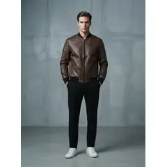 THE CLOTHING COMPANY - Chaqueta Hombre Cuero Sintético Texturizado