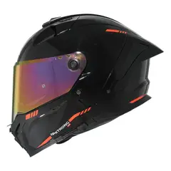 XTRONG - Casco Integral XTR-DRS ECE-2206 Xtrong-GP DROP-2 Negro-Rojo Brillo Visor Rojo XL