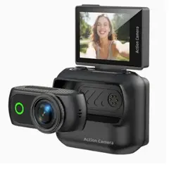 INNOVA - Cámara De Acción 4K Pantalla Táctil Lente Desmontable Con App