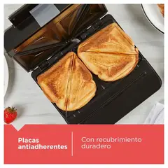 BLACK+DECKER - Sanduchera 2 Puestos Sanduchera