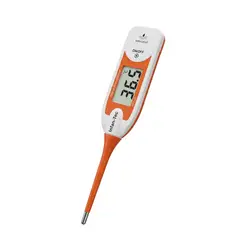 INFANTEC - Termometro Digital Bebe Infantil Punta Flexible Temperatura Naranja