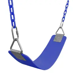 EVOLUTION FITNESS - Asiento Columpio basico Azul Con 2 Cadenas Encauchetadas 1.5m