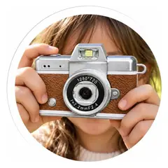 INNOVA - Cámara Mini Retro Para Niños Con Flash Y Pantalla Lcd