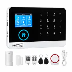 ONE PIXEL - Kit de Alarma de Seguridad Panel LCD Sensores Sirena y Controles Remotos