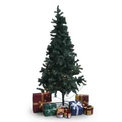 SUBE - Arbol De Navidad Artificial 1.80m Frondoso Y Tupido Base Metal