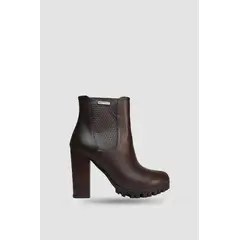 SANTORINI - BOTINES PARA MUJER GELEN CAFE