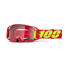 100 - Gafas Motocross 100% Armatic Roja Lente Claro