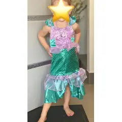 GENERICO - Disfraz sirena niña talla 6 disfraz sirenita