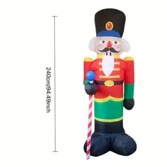 ARTHOMETEXTIL - Figura Navideña inflable cascanueces Navidad
