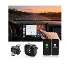 GENERICO - Adaptador Inalámbrico Mini USB / Tipo C para Apple CarPlay y Android Auto