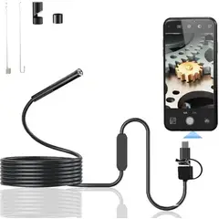 GENERICO - Cámara Endoscópica de Inspección USB / Tipo C Flexible para Smartphone y PC