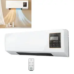 GENERICO - Aire Acondicionado Calefactor Eléctrico de Pared con Control Remoto