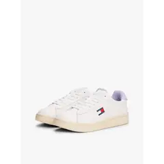 TOMMY HILFIGER - Tenis blanco de cuero