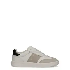 CALVIN KLEIN - Tenis gris bajos de cordones