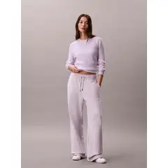 CALVIN KLEIN - Pantalón lila de pierna ancha