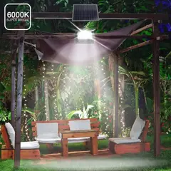 TECNOHOGAR JS - Lámpara Solar Exterior Jortan JT-100W Reflector LED IP66 Control Panel