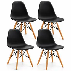 ONE PIXEL - Combo Sillas Auxiliares Eames Modernas Para Hogar X4 UND