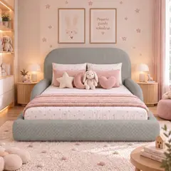 EKONOMODO COLOMBIA - Cama Infantil Montessori con Madera Pino 100x190 Camel