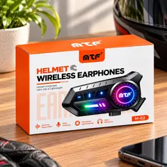 MTF - Intercomunicador Para Casco Moto M-02 Inalámbrico con Micrófono