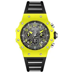 INVICTA - Reloj Racing 69667 Negro Amarillo Para Hombre