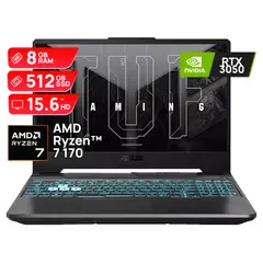 ASUS - Portátil Gamer Ryzen 7 R7 170 8GB SSD 512GB RTX 3050