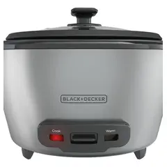 BLACK+DECKER - Olla Arrocera Black + Decker 20 Tazas Tapa Vidrio Y Vaporera