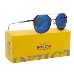 INVICTA - Gafas de Sol Originales Objet D Art I 27580 Celeste Espejado Unisex Talla 58mm