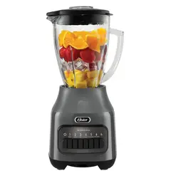 OSTER - Licuadora De 1.5 L Vaso De Vidrio 800w Gris
