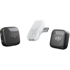DJI - Mic Mini (2 TX + 1 Mobile RX), micrófono inalámbrico para Android/iPhone con puerto Usb-C