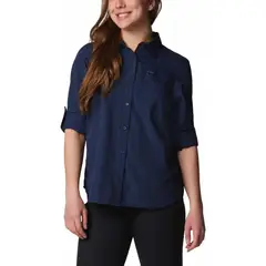 COLUMBIA - Camisa Mujer Silver Ridge 3.0 Ls Azul