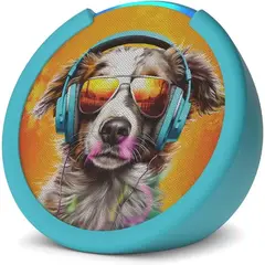 AMAZON - Echo Pop Kids Alexa Asistente Inteligente Diseñado Para Niños Perro con Onda