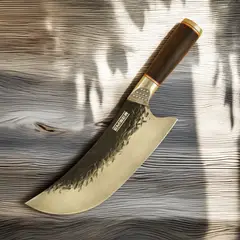 EMBER - Cuchillo Butcher Carnicero Orko 8 - Acero Alto Carbono Martillado